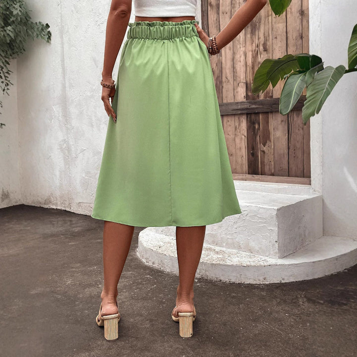 LS | Women Pocket Detail Midi Skirt