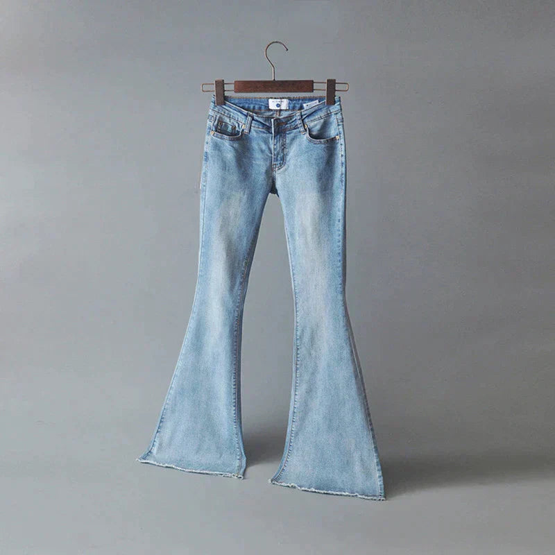 LS | Women Retro Flare Denim Jeans