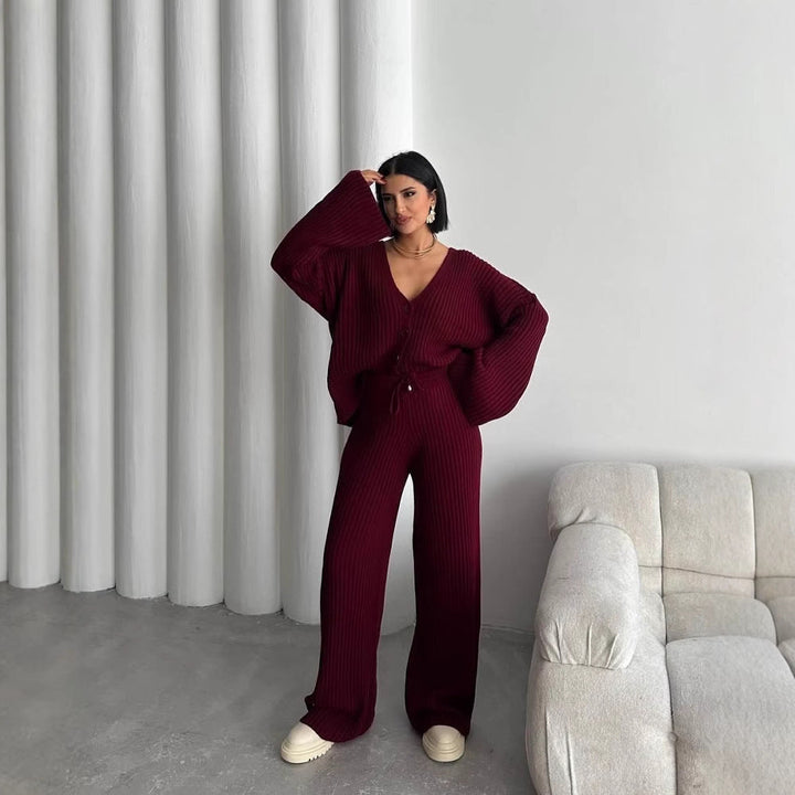 LS | Women Ribbed Lounge Set