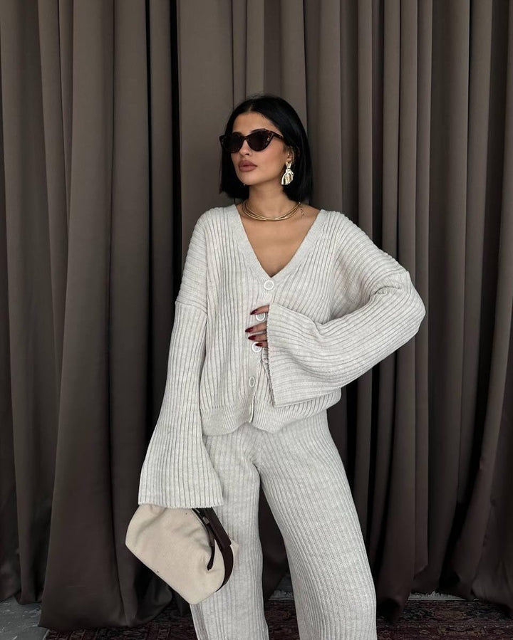 LS | Women Ribbed Lounge Set