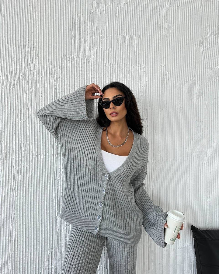 LS | Women Ribbed Lounge Set