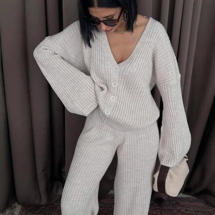 LS | Women Ribbed Lounge Set