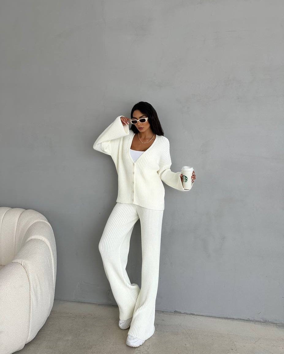 LS | Women Ribbed Lounge Set