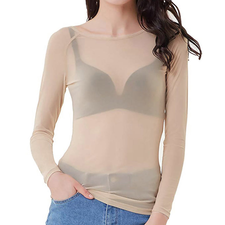 LS | Women Sheer Body Fit Mesh Top