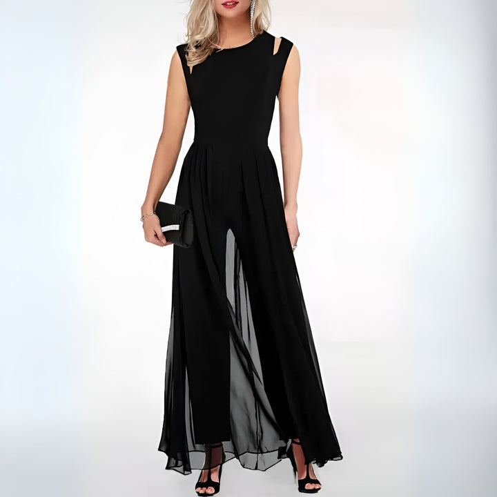 LS | Women Sheer Slit Jumpsuit