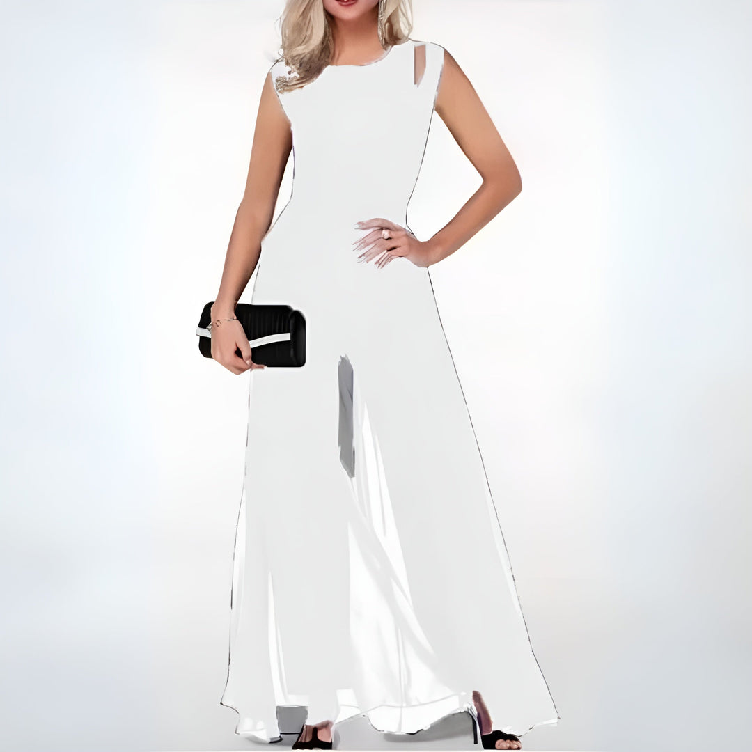 LS | Women Sheer Slit Jumpsuit