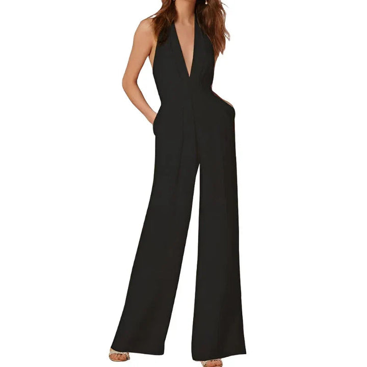 LS | Women Sleek Wide Leg Jumpsuit