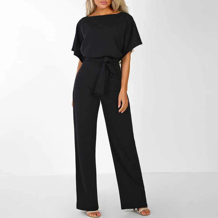 LS | Women Soft Flow Belted Jumpsuit