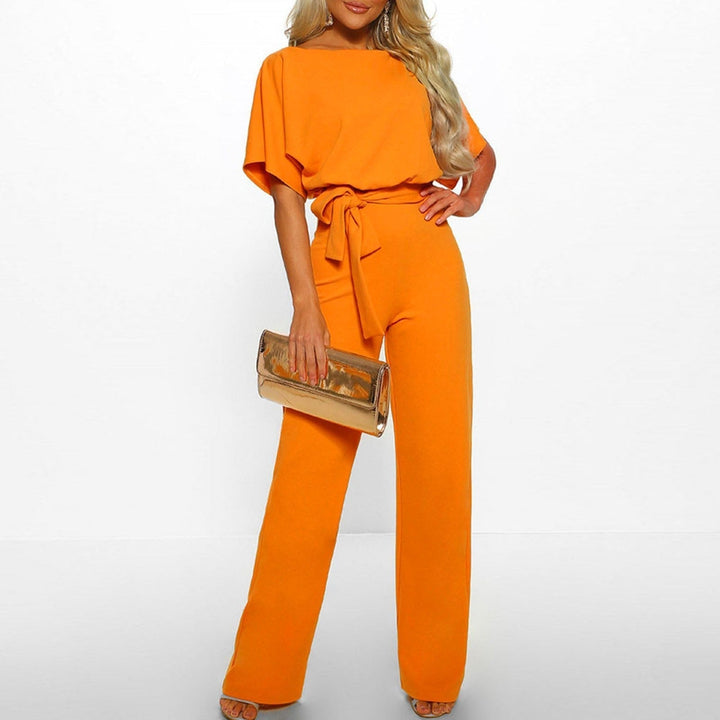 LS | Women Soft Flow Belted Jumpsuit