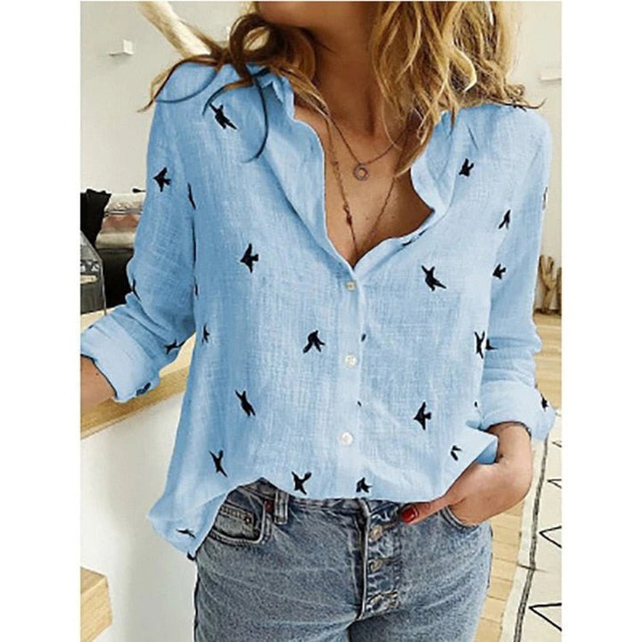 LS | Women Soft Flow Button Down Shirt