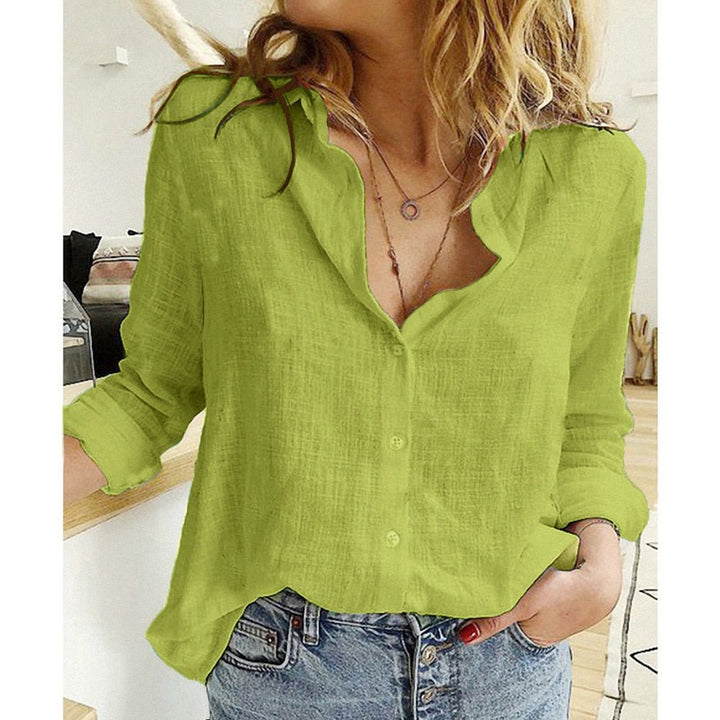 LS | Women Soft Flow Button Down Shirt