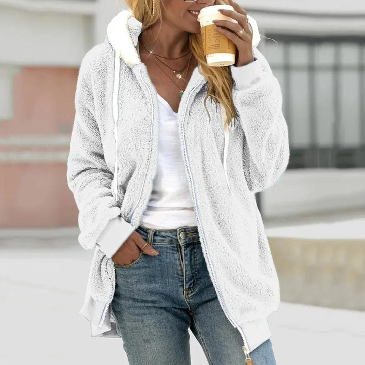 LS | Women Soft Sherpa Zip Hoodie