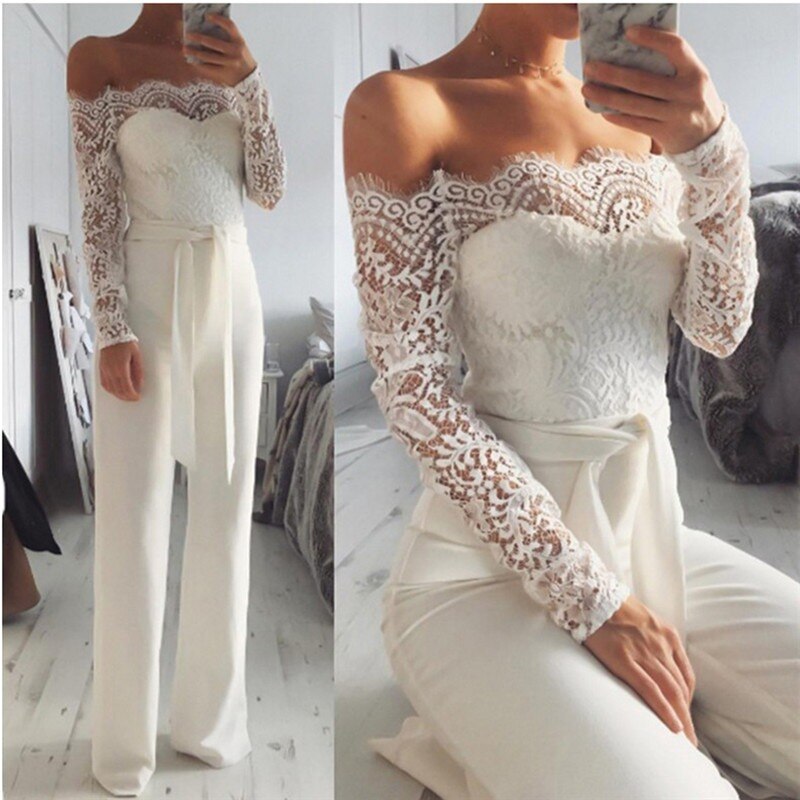 LS | Women Sophisticated Off Shoulder Jumpsuit