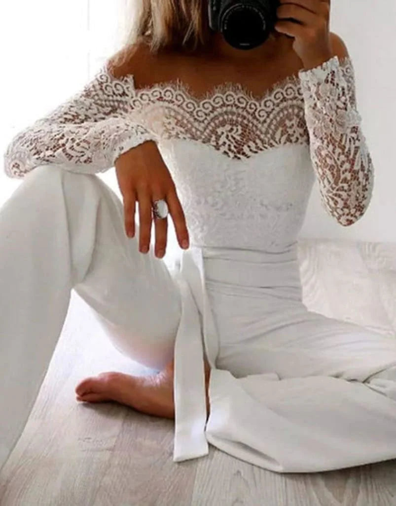 LS | Women Sophisticated Off Shoulder Jumpsuit