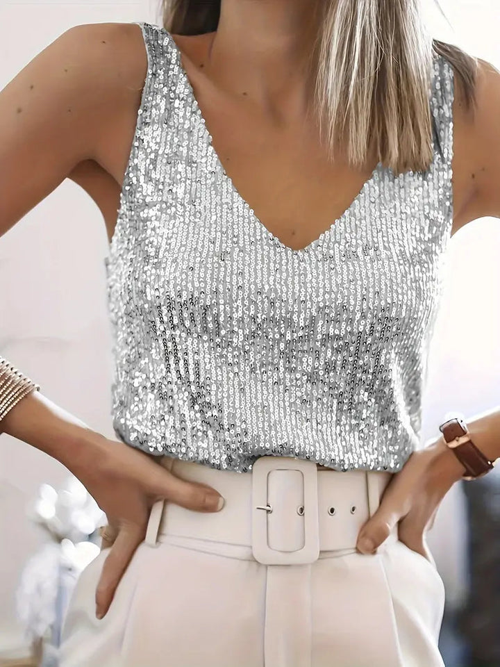 LS | Women Sparkle Party Tank Top