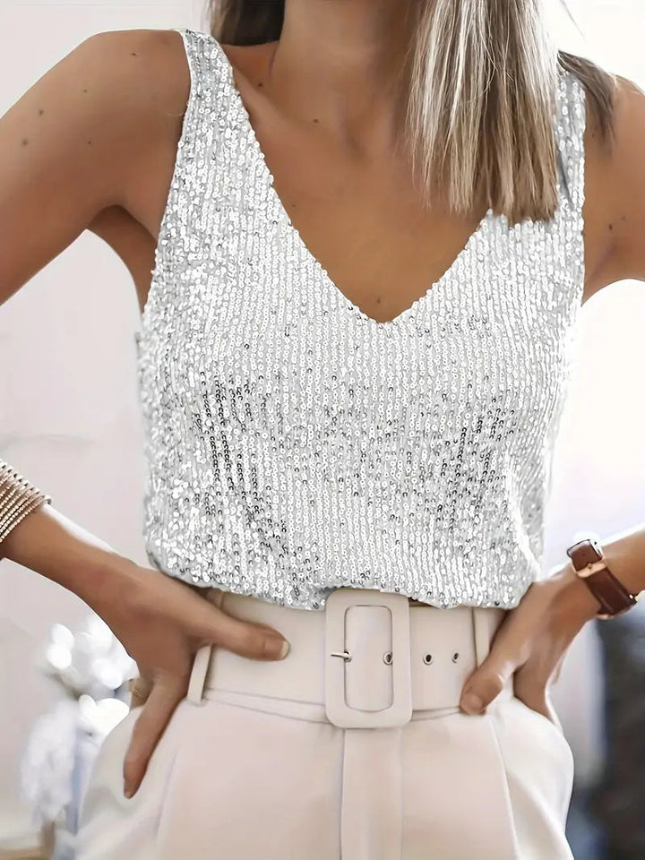 LS | Women Sparkle Party Tank Top