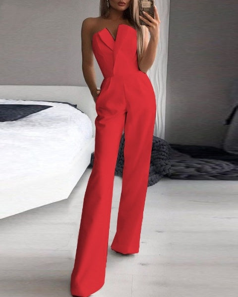 LS | Women Strapless Jumpsuit