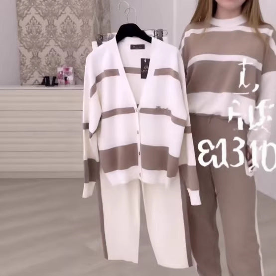 LS | Women Stripe Cozy Lounge Set