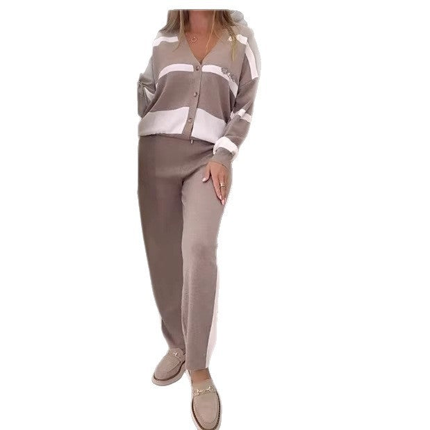 LS | Women Stripe Cozy Lounge Set