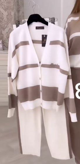 LS | Women Stripe Cozy Lounge Set
