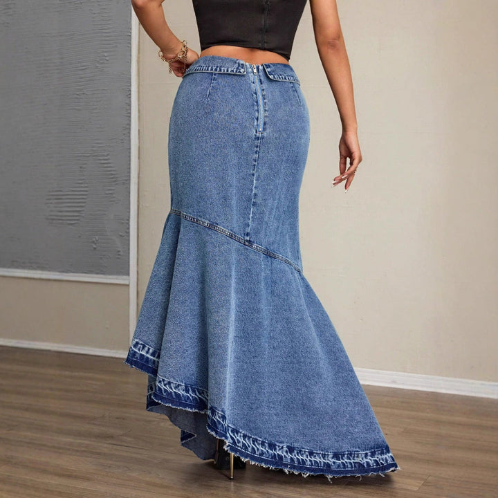 LS | Women Stylish Denim Maxi Skirt