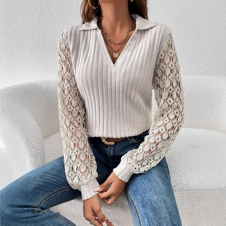 LS | Women Stylish Lace Sleeve Top