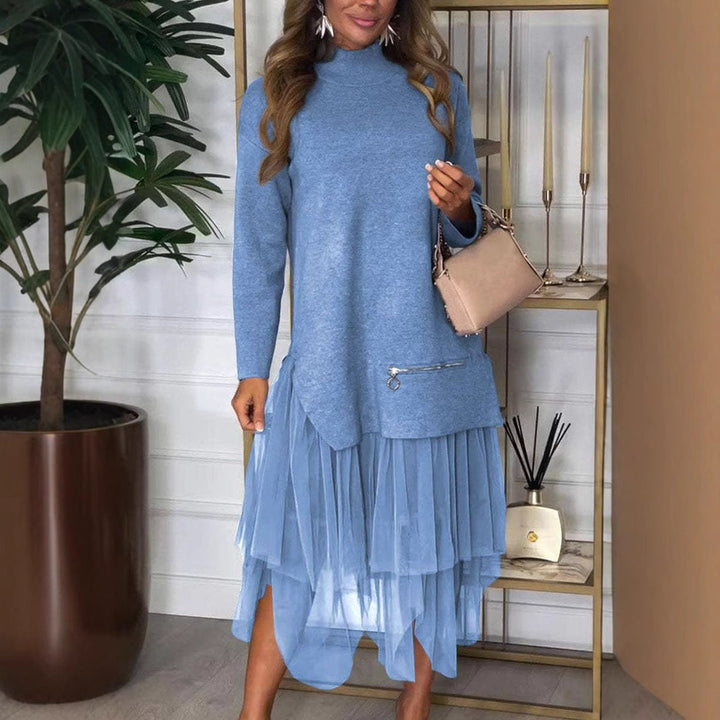 LS | Women Stylish Mesh Hem Dress