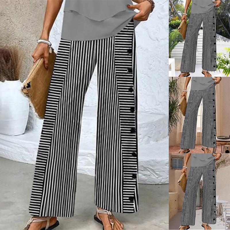 LS | Women Stylish Stripe Pants