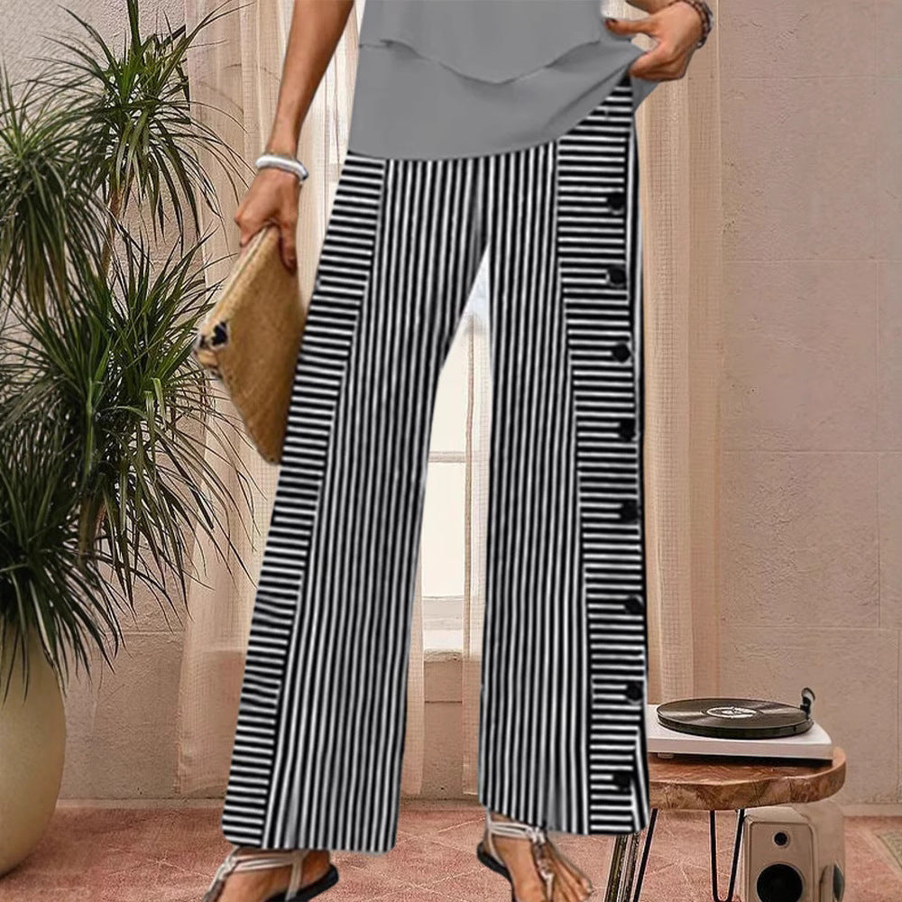 LS | Women Stylish Stripe Pants