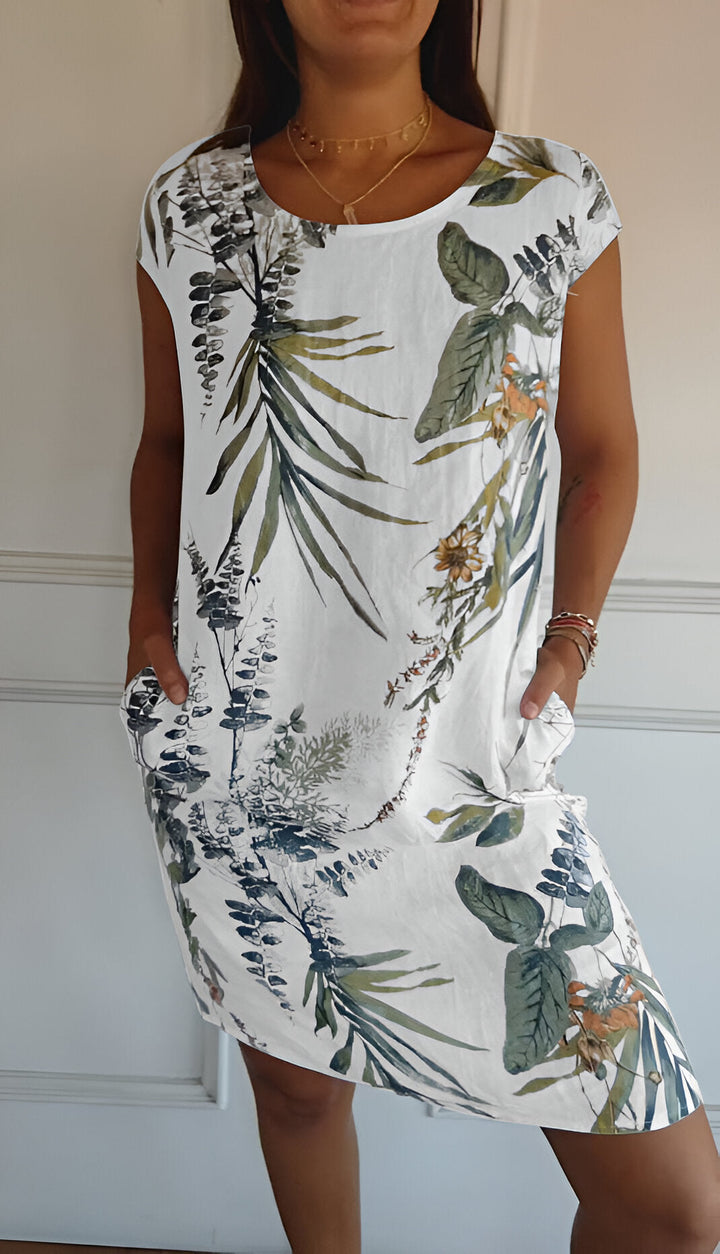 LS | Women Tropical Pocket Mini Dress