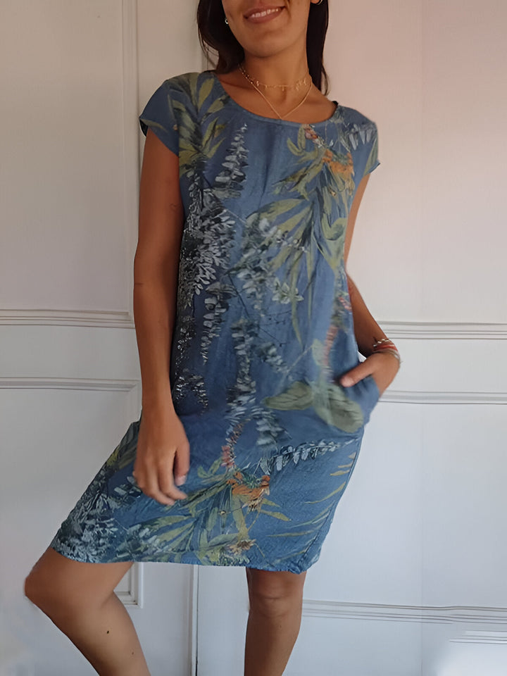 LS | Women Tropical Pocket Mini Dress