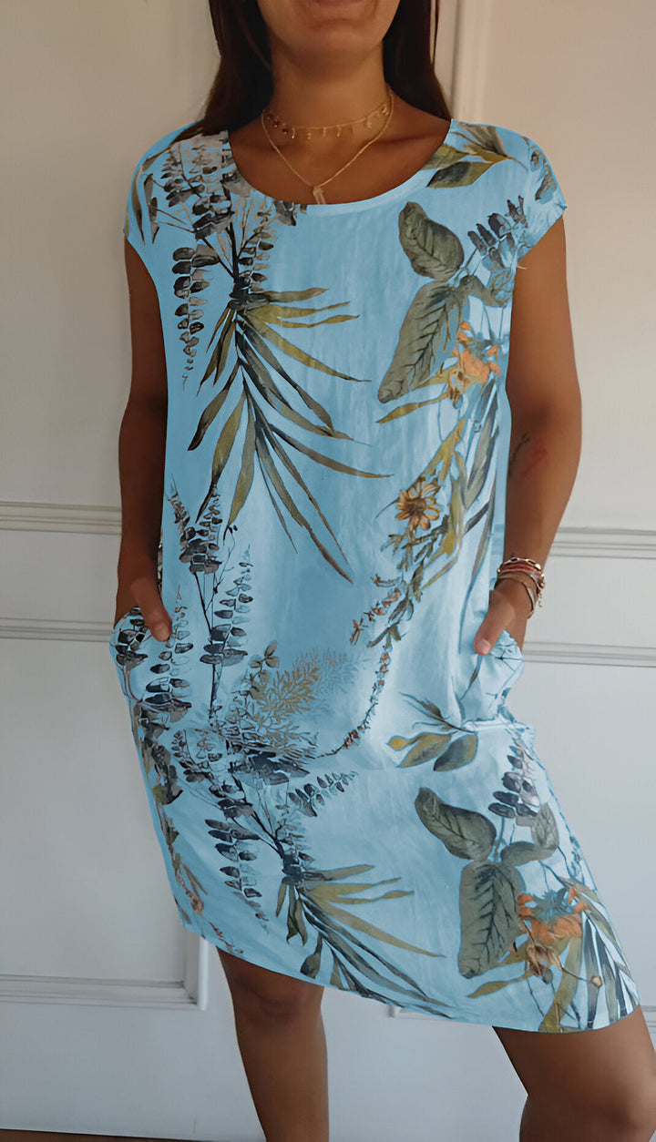 LS | Women Tropical Pocket Mini Dress