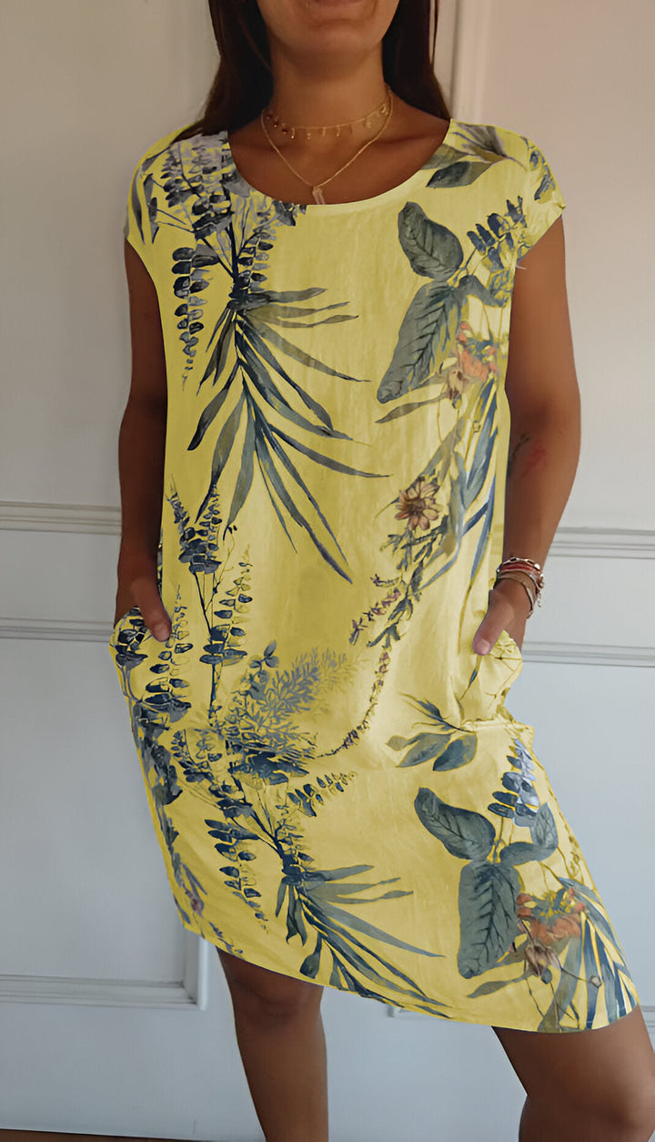 LS | Women Tropical Pocket Mini Dress