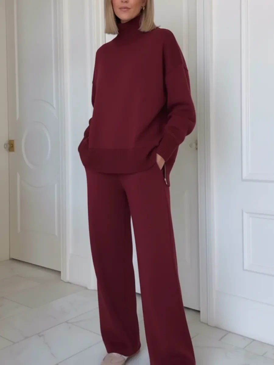 LS | Women Turtleneck Lounge Two Piece Set