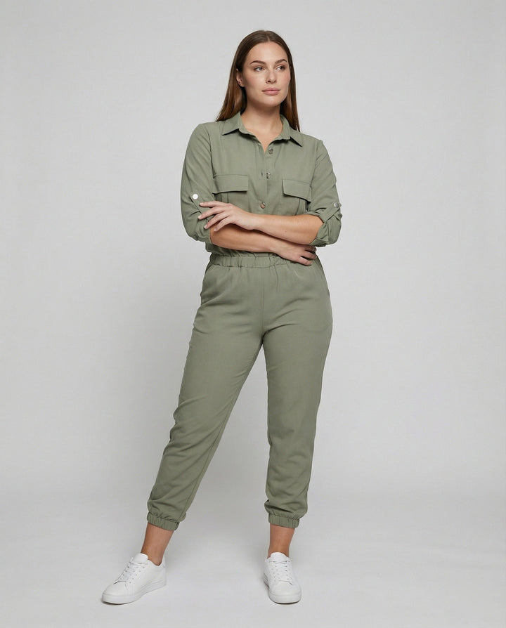 LS | Women Utility Style Jumpsuit