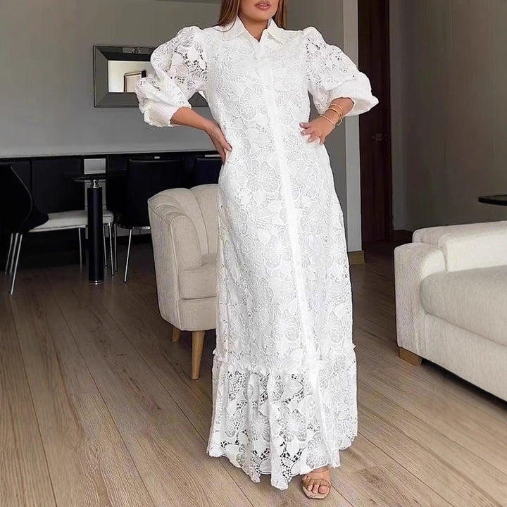 LS | Women Vintage Lace Maxi Dress