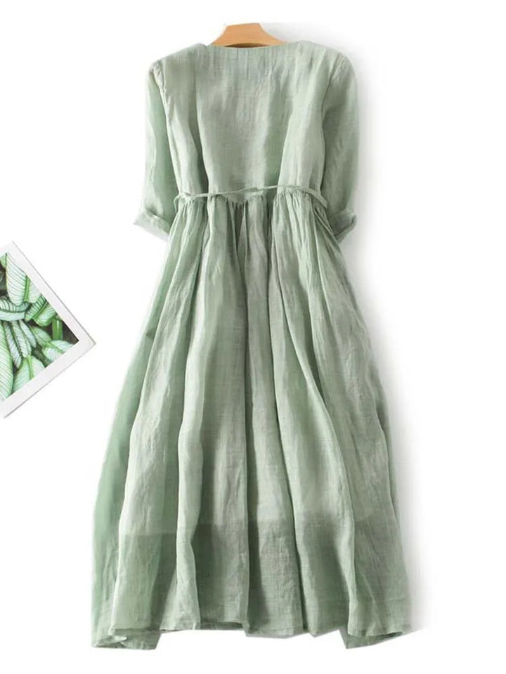 LS | Women Vintage Style Midi Dress