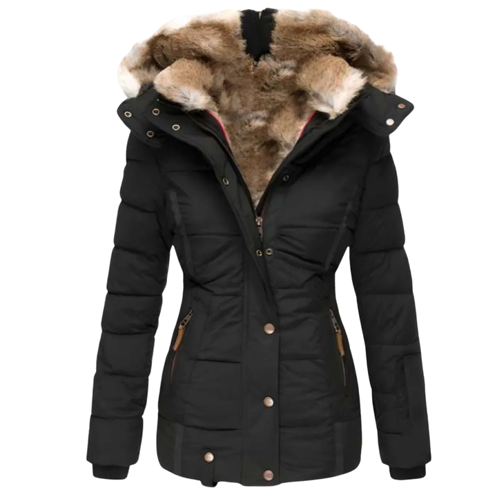 LS | Women's Plush-Lined Hooded Puffer Jacket