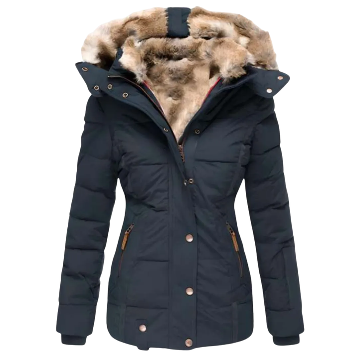 LS | Women's Plush-Lined Hooded Puffer Jacket