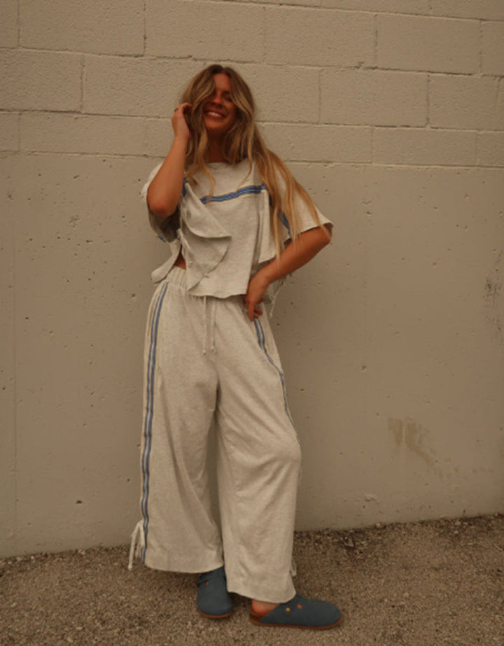 LS | Women Breezy Stripe Lounge Set