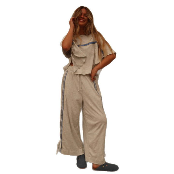 LS | Women Breezy Stripe Lounge Set