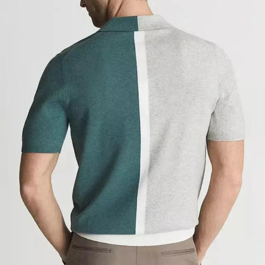 Matthew Contrast Panel Polo Shirt