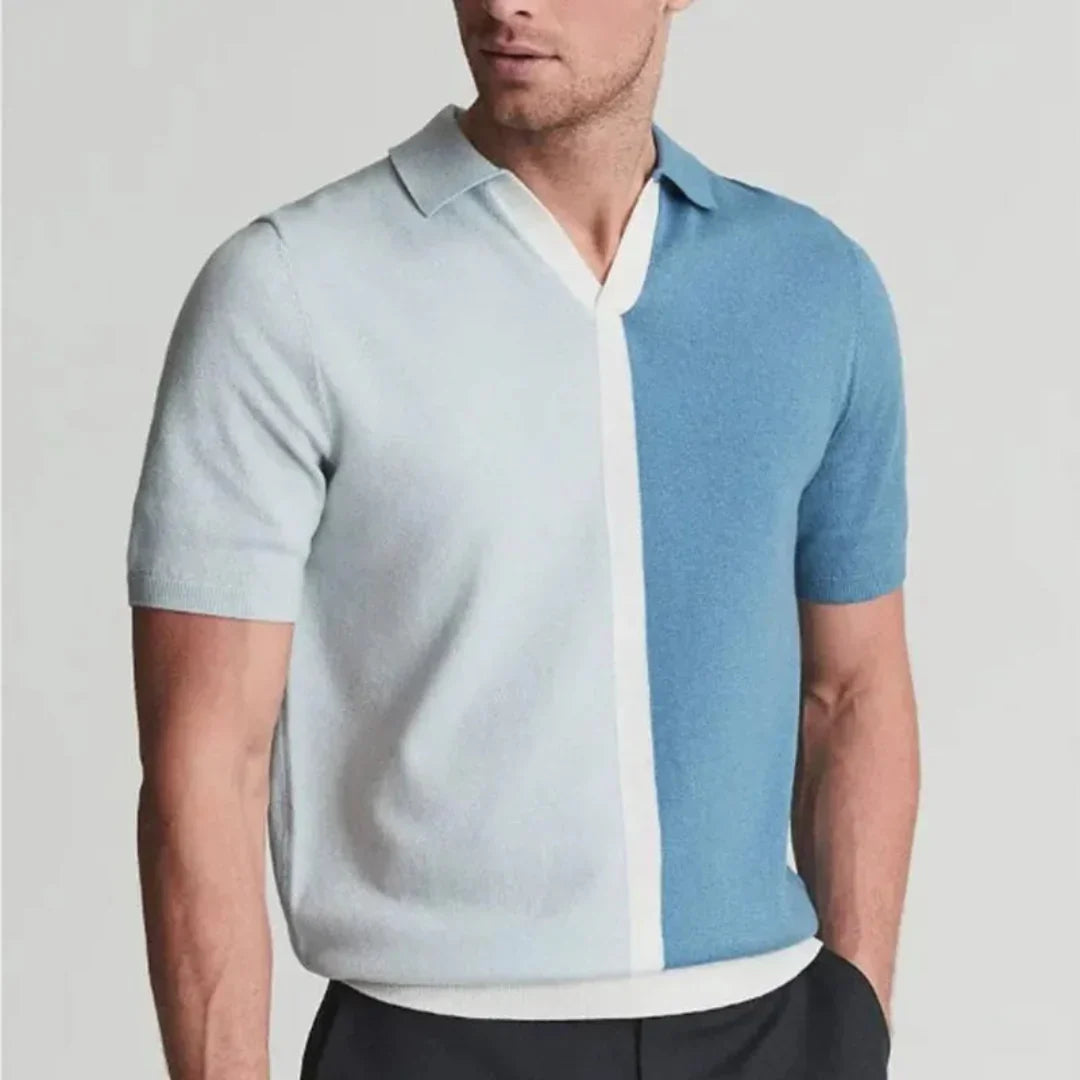 Matthew Contrast Panel Polo Shirt