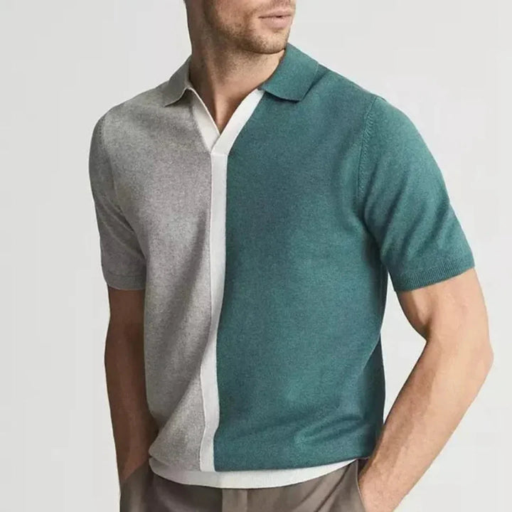 Matthew Contrast Panel Polo Shirt