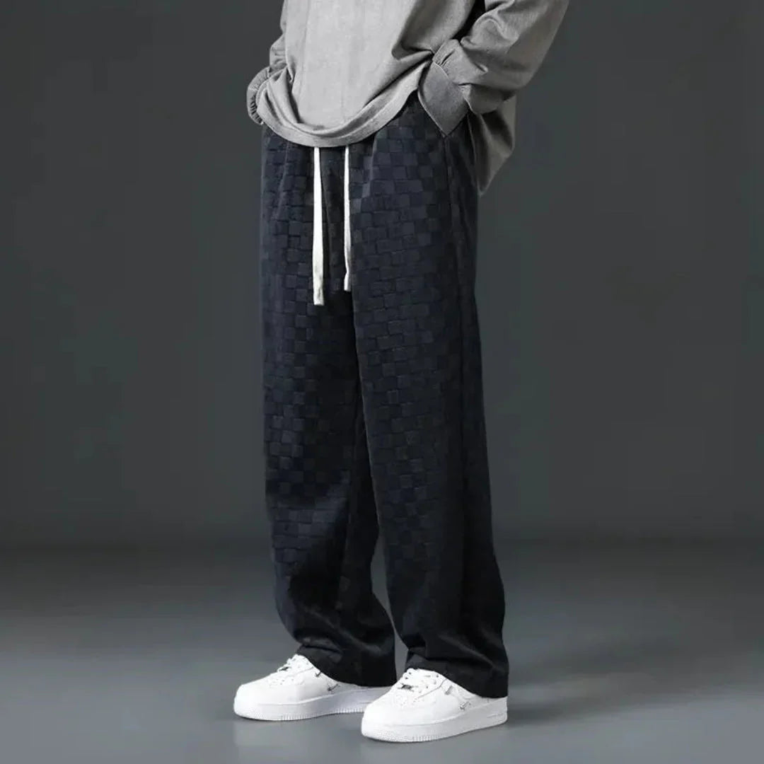 LS | Maverick Checkered Track Pants