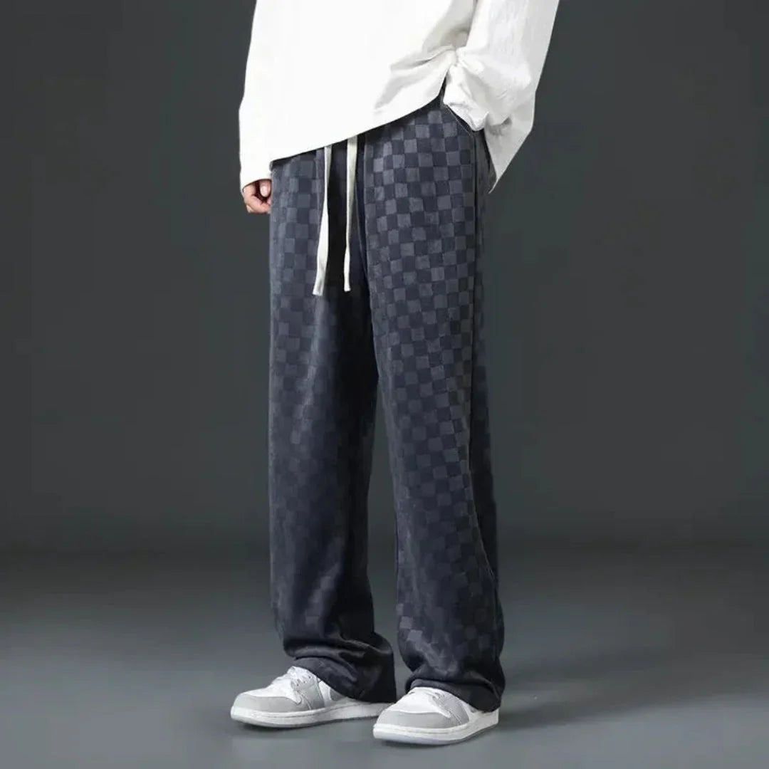 LS | Maverick Checkered Track Pants