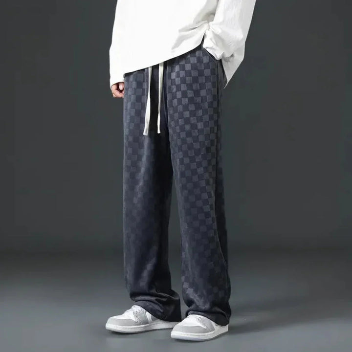 LS | Maverick Checkered Track Pants