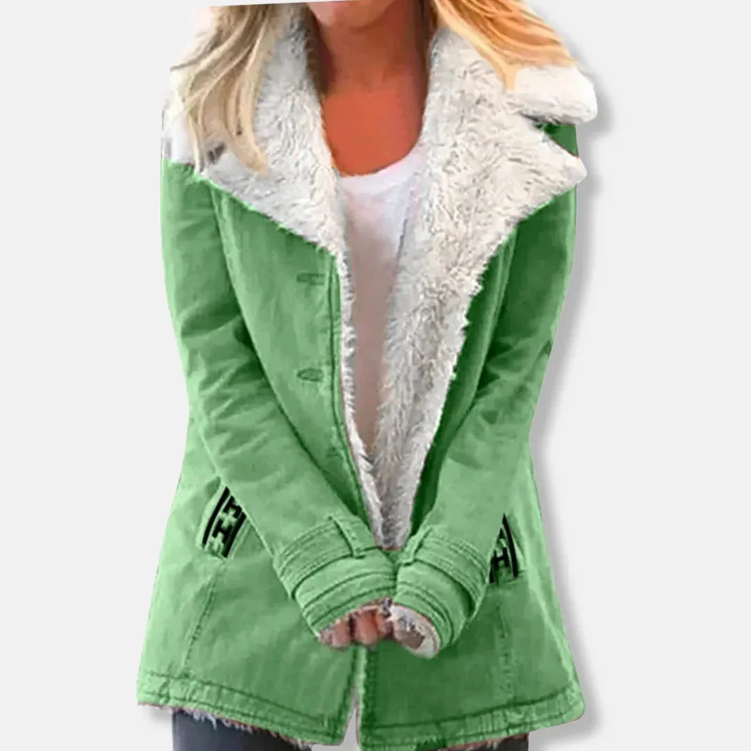 Melissa Women’s Faux Shearling Lined Winter Coat