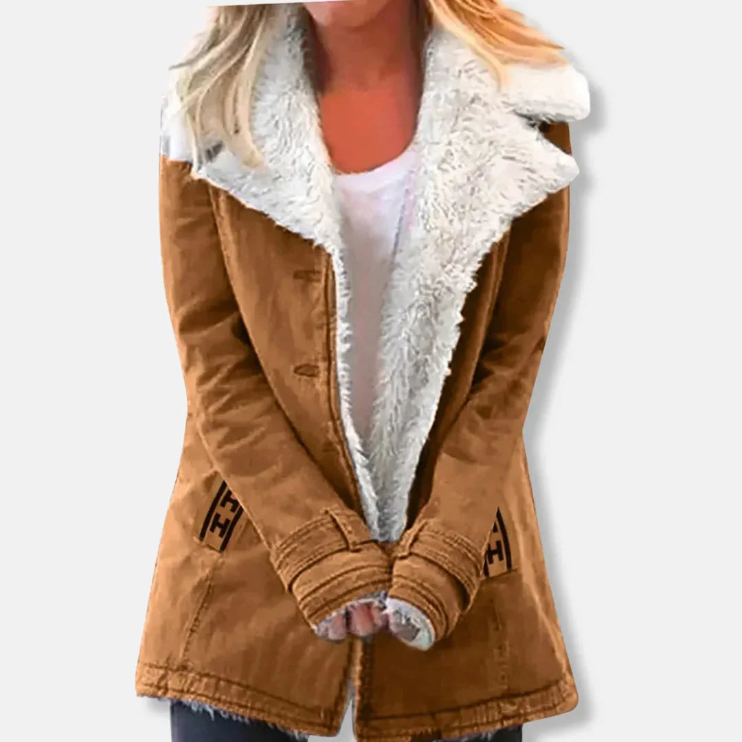 Melissa Women’s Faux Shearling Lined Winter Coat