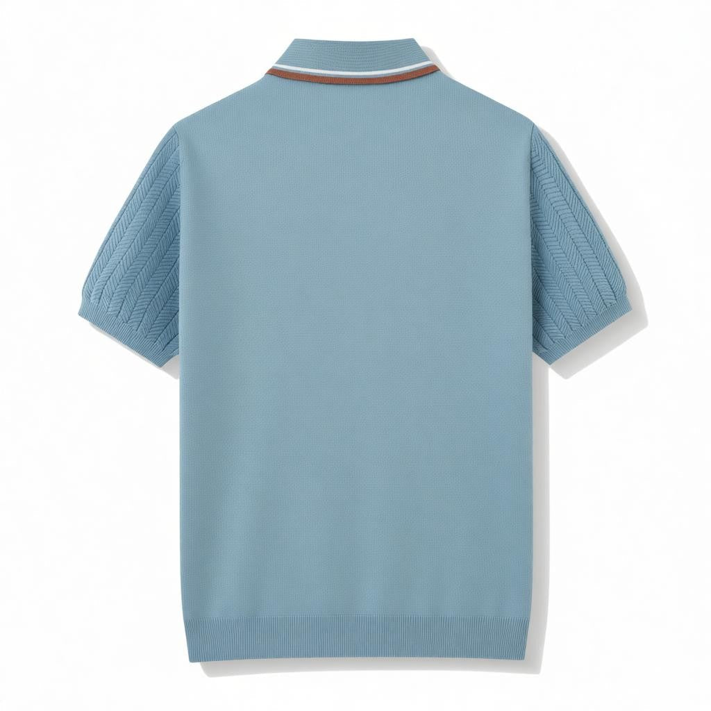 Men Chevron Knit Polo LionStyle